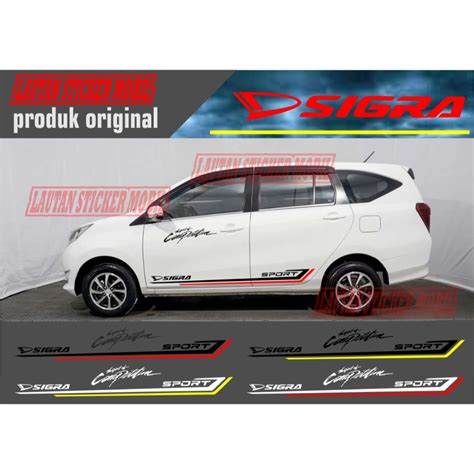 Cutting Sticker Sigra Silver