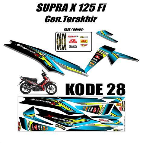 Cutting Sticker Supra X 125