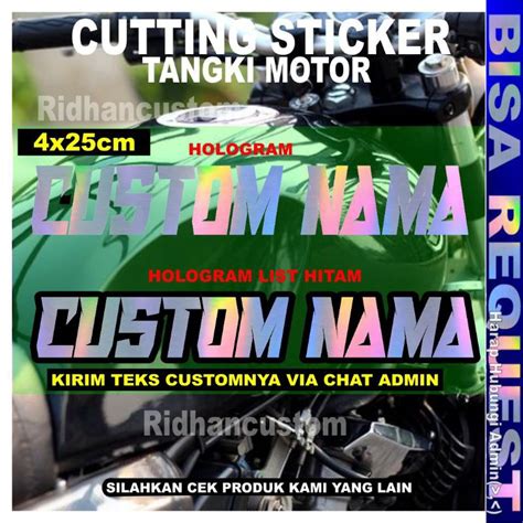Cutting Sticker Tangki Motor