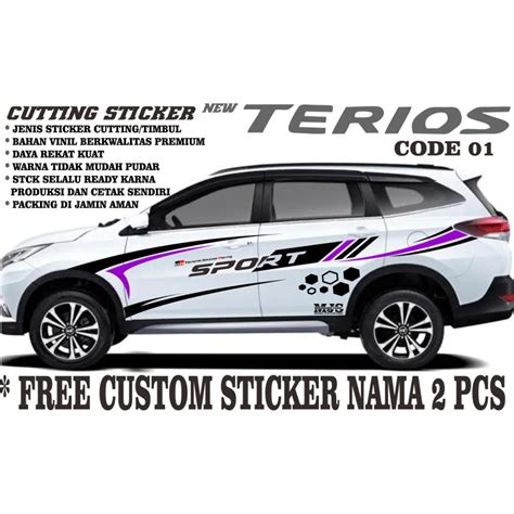 Cutting Sticker Terios Putih