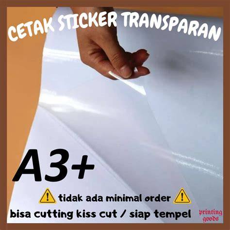 Cutting Sticker Transparan