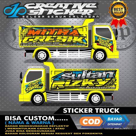 Cutting Sticker Truck