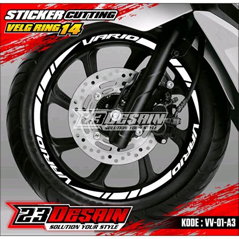 Cutting Sticker Velg Motor