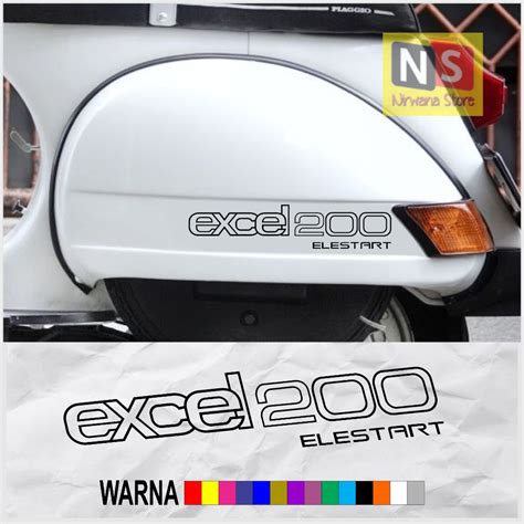 Cutting Sticker Vespa Excel