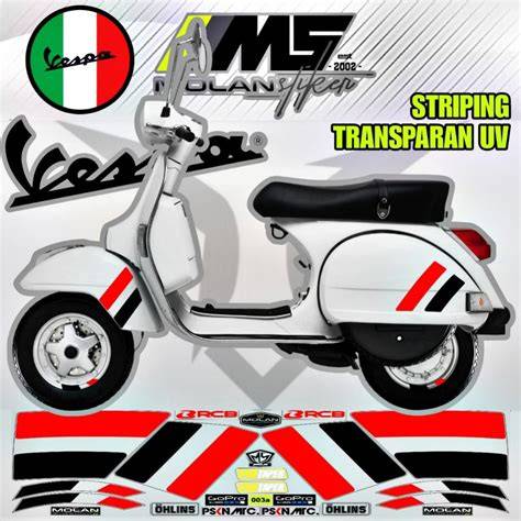 Cutting Sticker Vespa Klasik