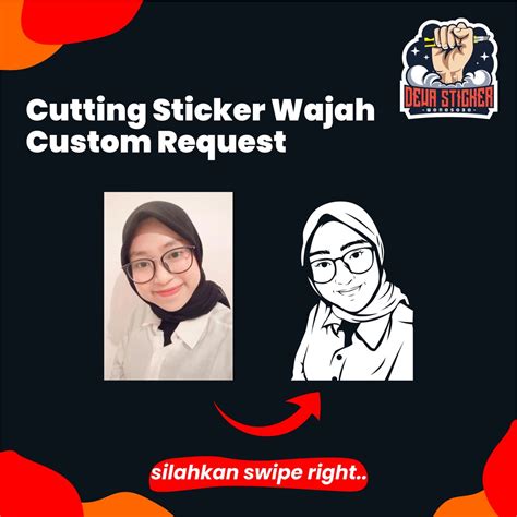 Cutting Sticker Wajah