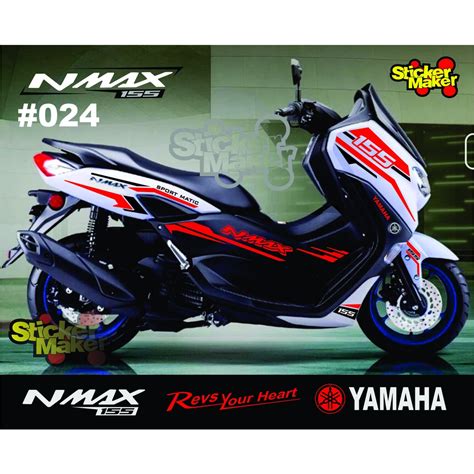 Cutting Sticker Yamaha Nmax Putih