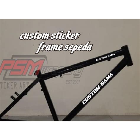 Cutting Stiker Frame Sepeda