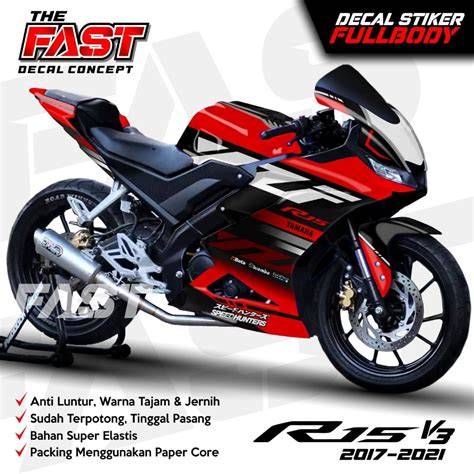 Cutting Stiker R15 Merah