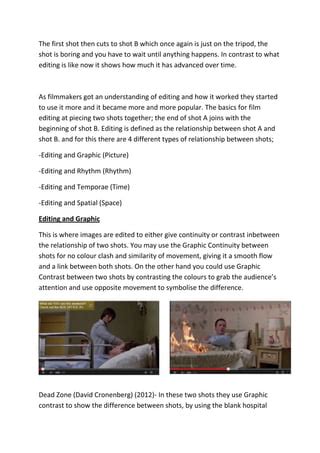 Cutting between different points of view