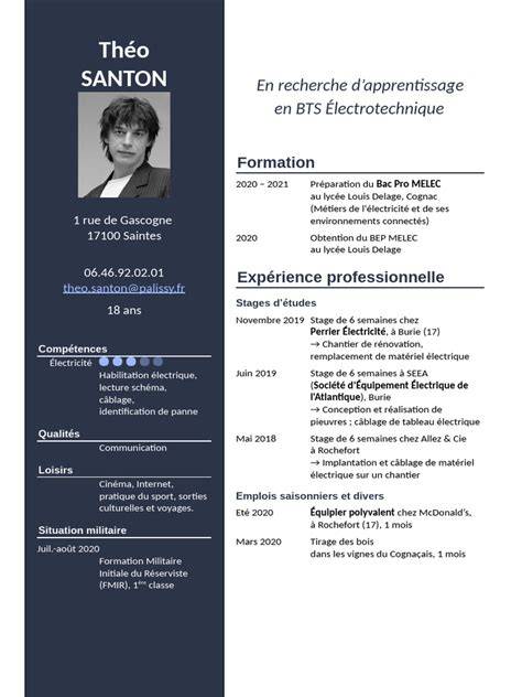 Cv Post Bac Pdf