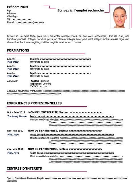 Cv Recherche Emploi