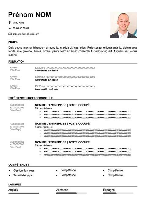 Cv Simple Et Rapide