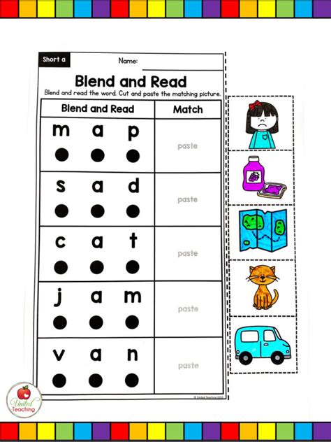 Cvc Blending Worksheets