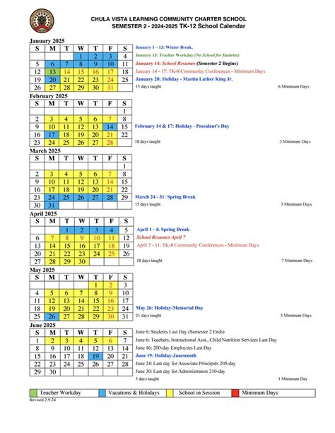 Cvlcc Elementary Calendar