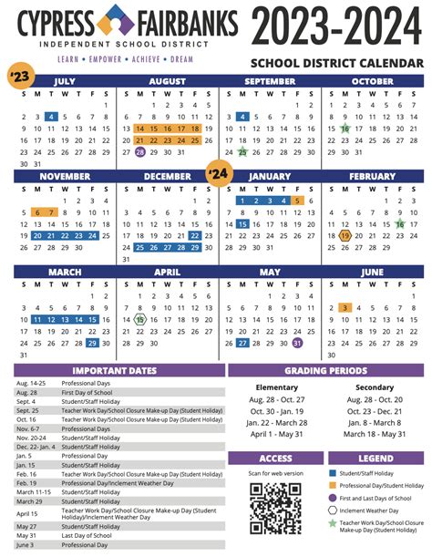 Cy Ranch Calendar