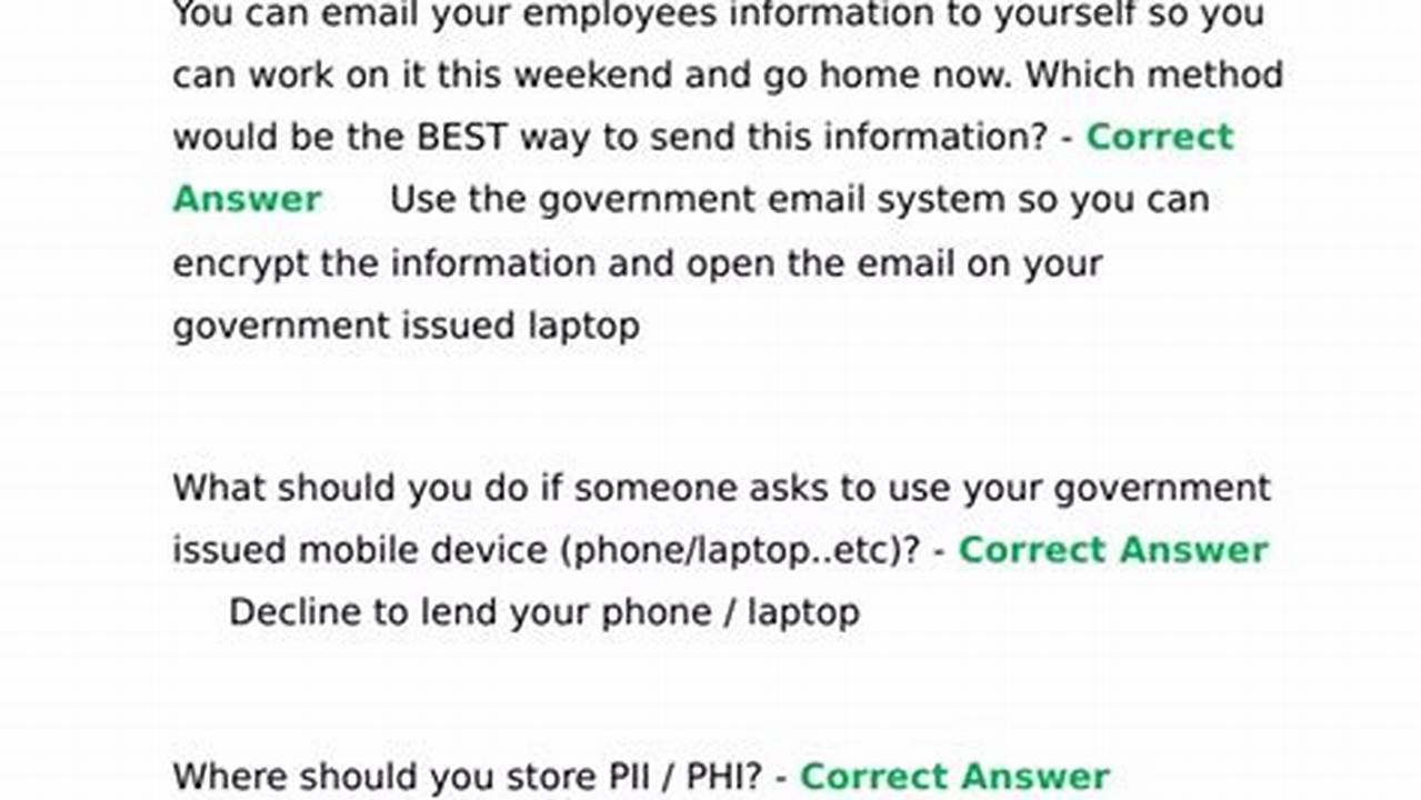 Cyber Awareness 2025 Answers 2025