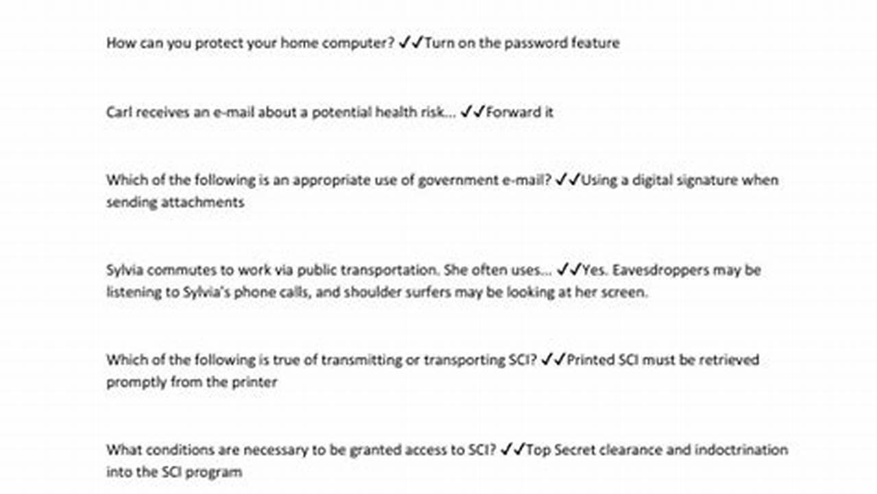 Cyber Awareness Challenge 2024 Answers Key Code