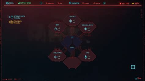 Cyberpunk 2077 character creation Core stats