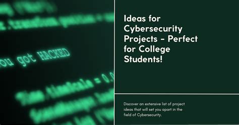 Cybersecurity Student Projects