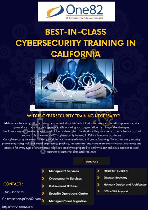 Cybersecurity training in California