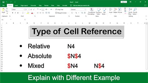 Cycling Through Reference Types in Excel