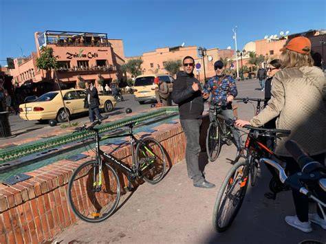 Cycling through Marrakech Medina