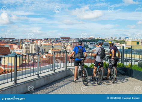 Cyclists Enjoying View