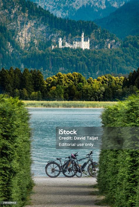 Cyclists at Forggensee Lake Fussen