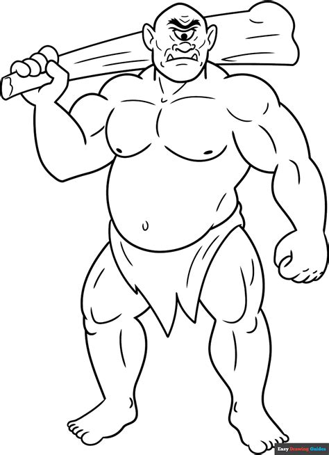 Cyclops Coloring Page