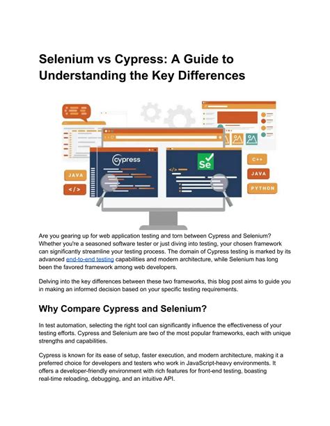 Cypress vs. Selenium: Why Developers Are Switching