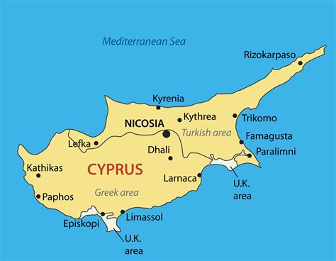 Political Map of Cyprus Nations Online Project