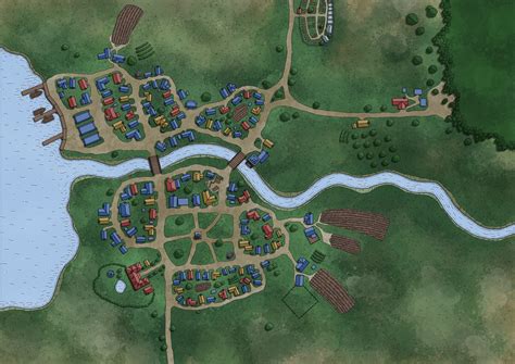 D&D Small Village Map