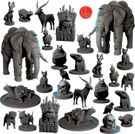 D&D Animal Miniatures