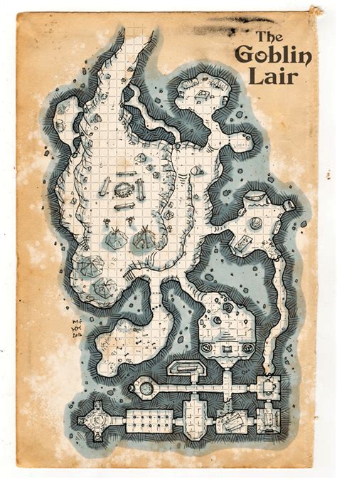 Goblin Lair Dnd Map Pin by patrick beech on d&d dungeon maps