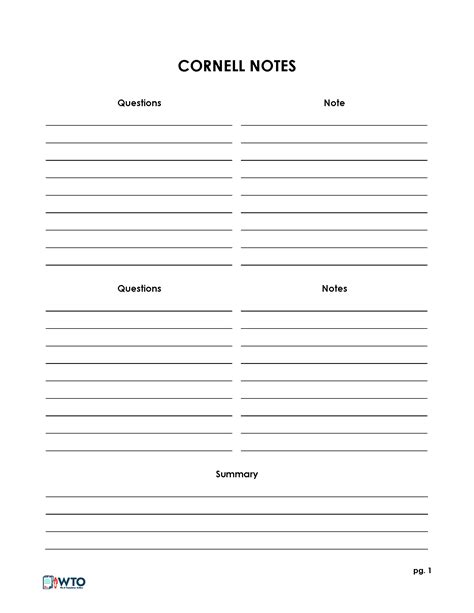 D&D Note Taking Template