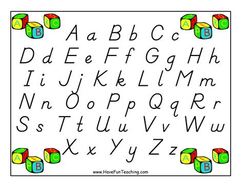 D'nealian Alphabet Printable