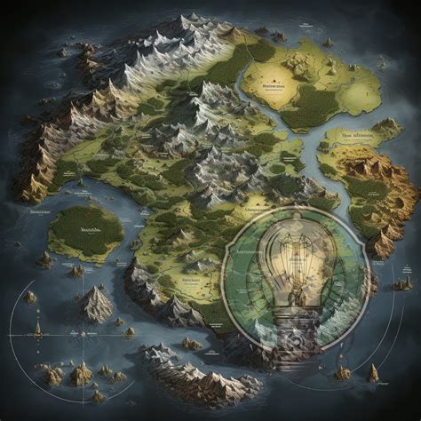 [OC] Imminar, World Map DnD Fantasy world map, Dnd world map, World