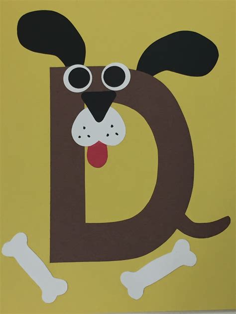D Is For Dog Craft Template