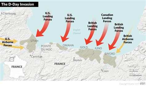 D-Day Landing Sites Map