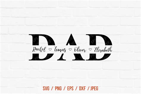 Download DAD Monogram SVG , Father Sublimation Commercial Use DXF Files