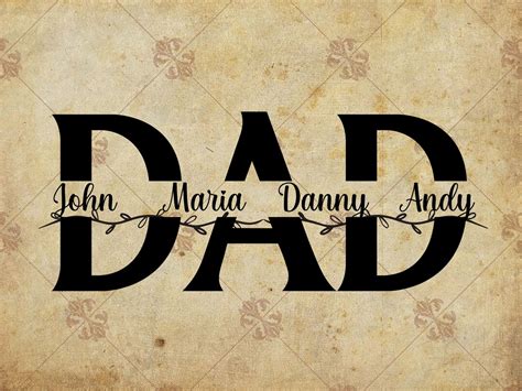 Download DAD Monogram SVG , Father Sublimation Printable