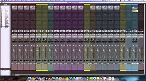 DAW software mixing console