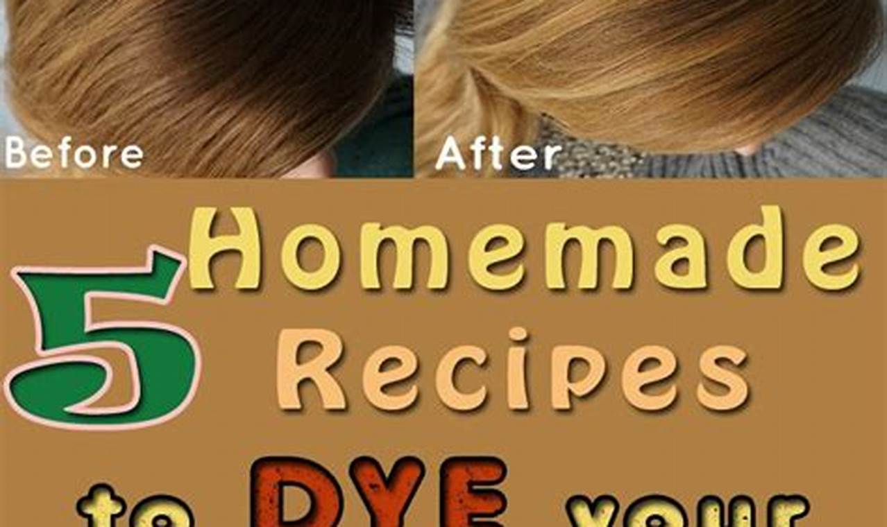 DIY natural hair dye recipes