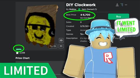 DIY Clockwork Went Limited In Roblox! - YouTube