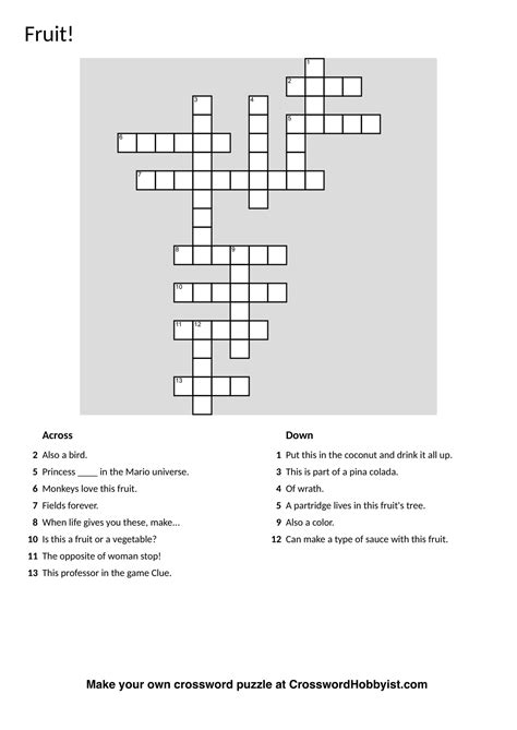 Hand drawn crossword puzzle template