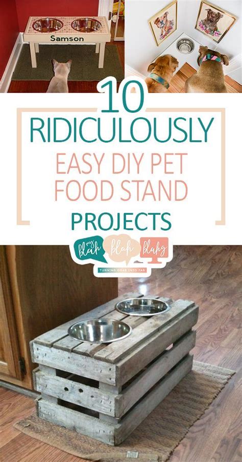 DIY Dog Food Stand Projects