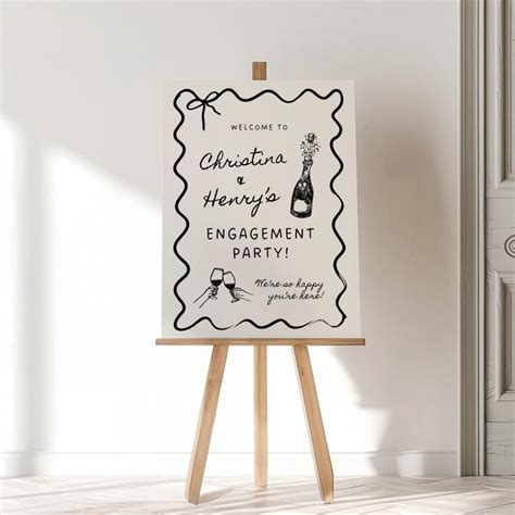 DIY Engagement Party Signs
