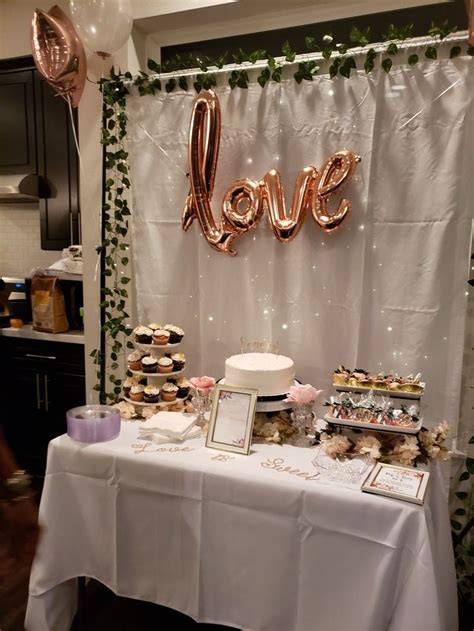 DIY Engagement Party Table Decorations