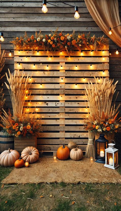 DIY Fall Wedding Backdrops